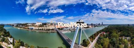 Sunny Day by the Danube: Panoramic View of Bratislava, Slovakia